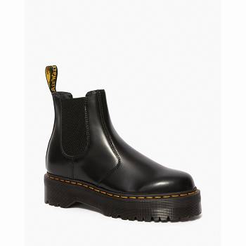 Dr Martens Férfi 2976 Polished Smooth Chelsea Csizma Fekete